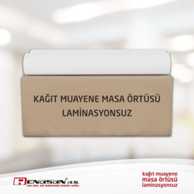 Kağıt Muayene Masa Örtüsü Laminasyonsuz (32gr Çift Kat)