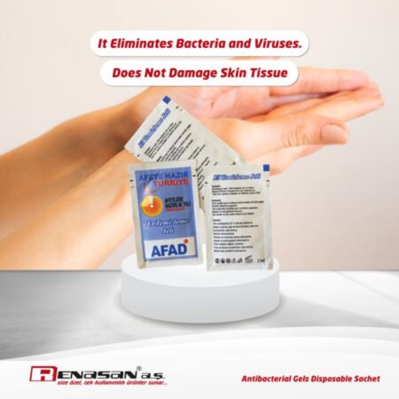 Antibacterial Gels Disposable Sachet