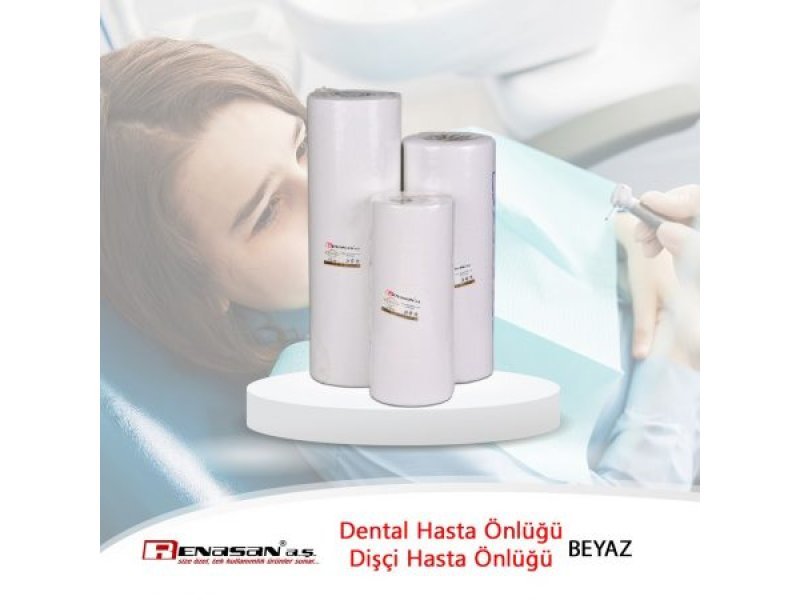 Dental Hasta Önlüğü-Dişçi Hasta Önlüğü 100’lü Rulo (33x45cm)