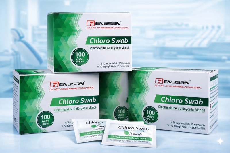 Chloro Swab Wipes (Alcohol Wipes Containing Chlorhexidine Gluconate 2% Alcohol)