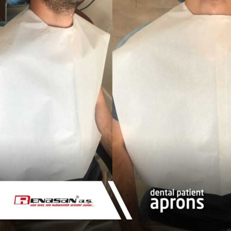 Dental Patient Bib – Dentist Bib Roll 80-Sheet WHITE (50×60 cm)