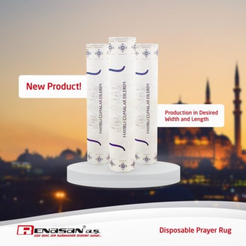 Disposable Prayer Mat Cover 60x120cm-100meters (80 Sheets)