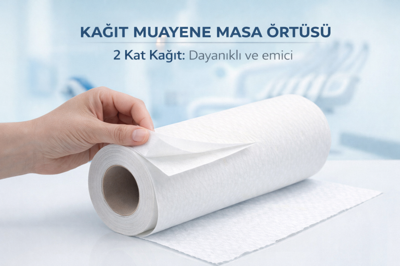 Kağıt Muayene Masa Örtüsü Laminasyonsuz