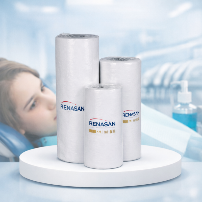 Dental Patient Bib – Dentist Bib 100-Pack WHITE (33×45 cm)