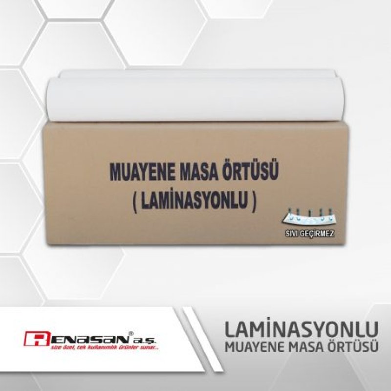 Muayene Masa Örtüsü Laminasyonlu 50 metre-En:51 cm (Lamineli) – 3 katlı