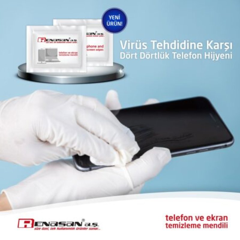 Telefon ve Ekran Temizleme Mendili