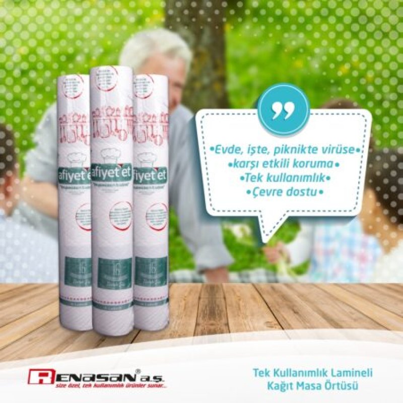 Roll-Type Disposable Paper Table Covers