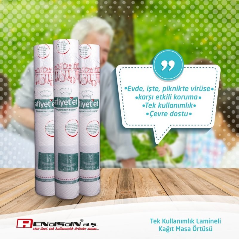 Roll Laminated Paper Table Cover – 50 Meters