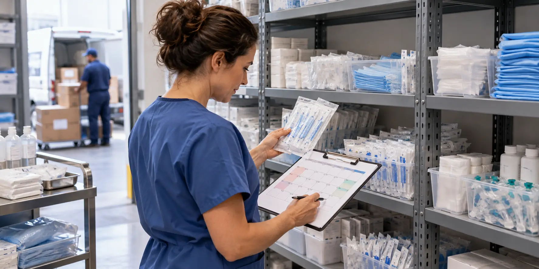 Medikal sarf ürünlerinde sipariş noktası ve güvenlik stoğu / Medical consumables reorder point and safety stock