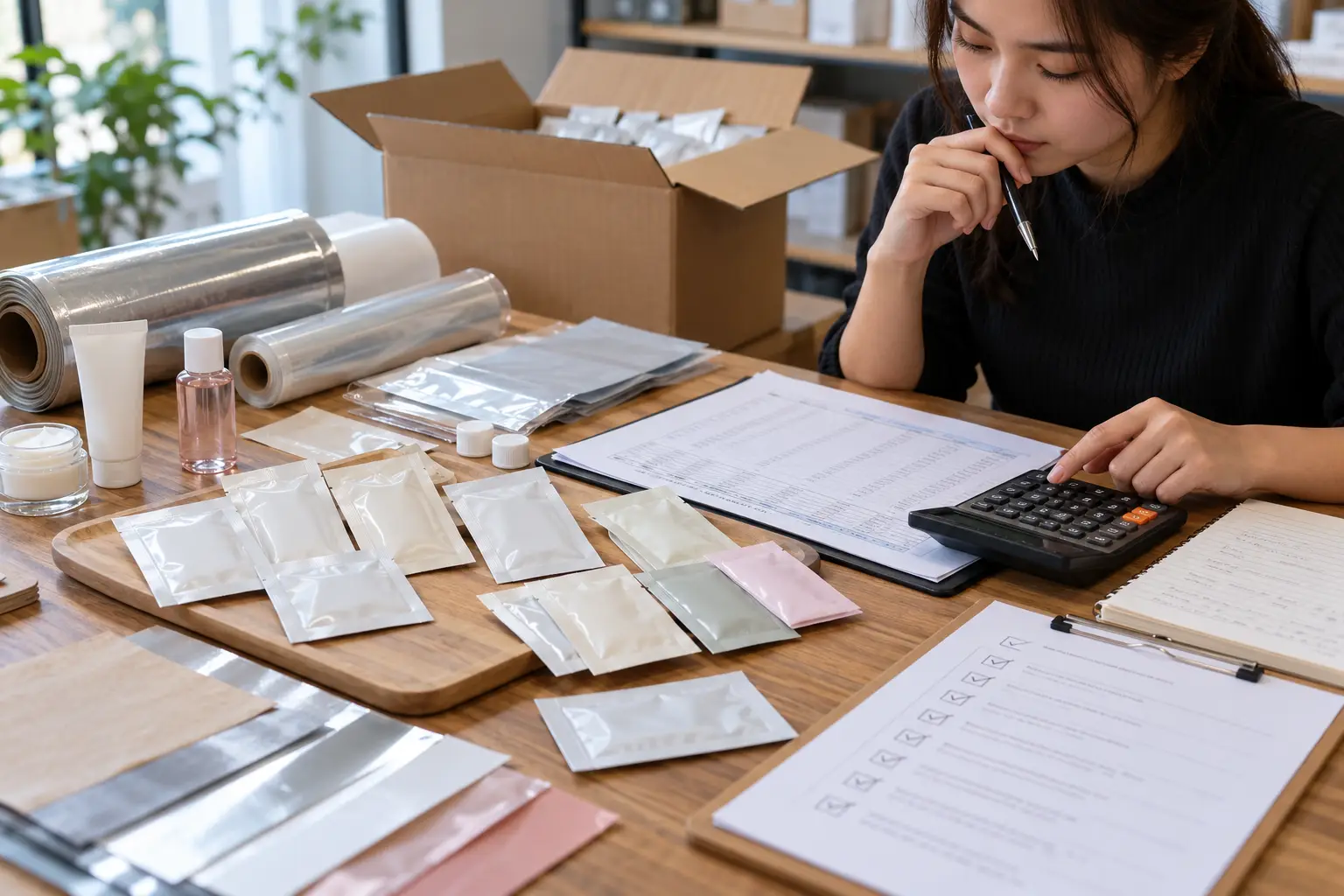 Saşe dolumunda birim fiyat ve toplam maliyet karşılaştırması / Sachet filling unit price and total cost comparison