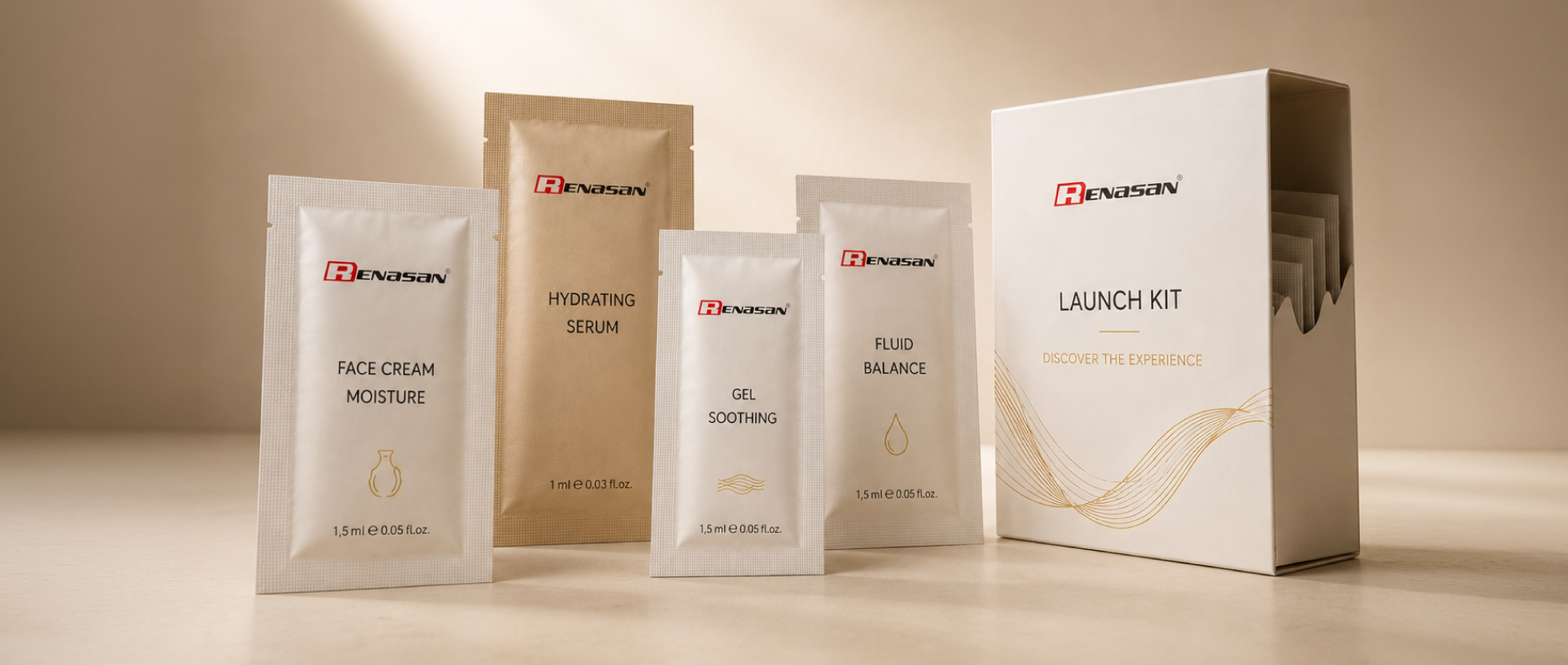 Kozmetik dolum ve lansman ürünleri