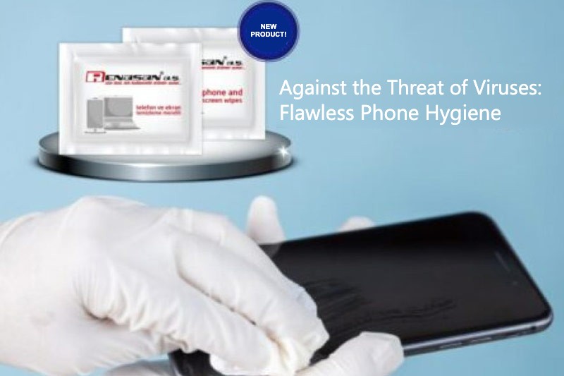 Telefon ve ekran temizleme mendili / Phone and screen cleaning wipe